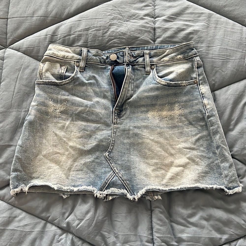 Aqua mini skirt